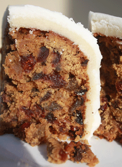 Gluten Free Christmas Cake, delicious slices